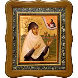 Екатерина Малков-Панина, Христа ради юродивая, блаженная монахиня. Икона на холсте.