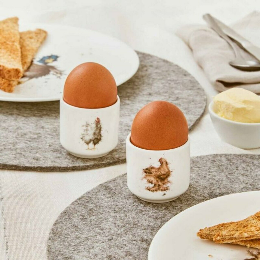Royal Worcester - Набор из 2 подставок для яиц от Wrendale designs. / артикул   WN3918-XD  / GTIN 749151597624