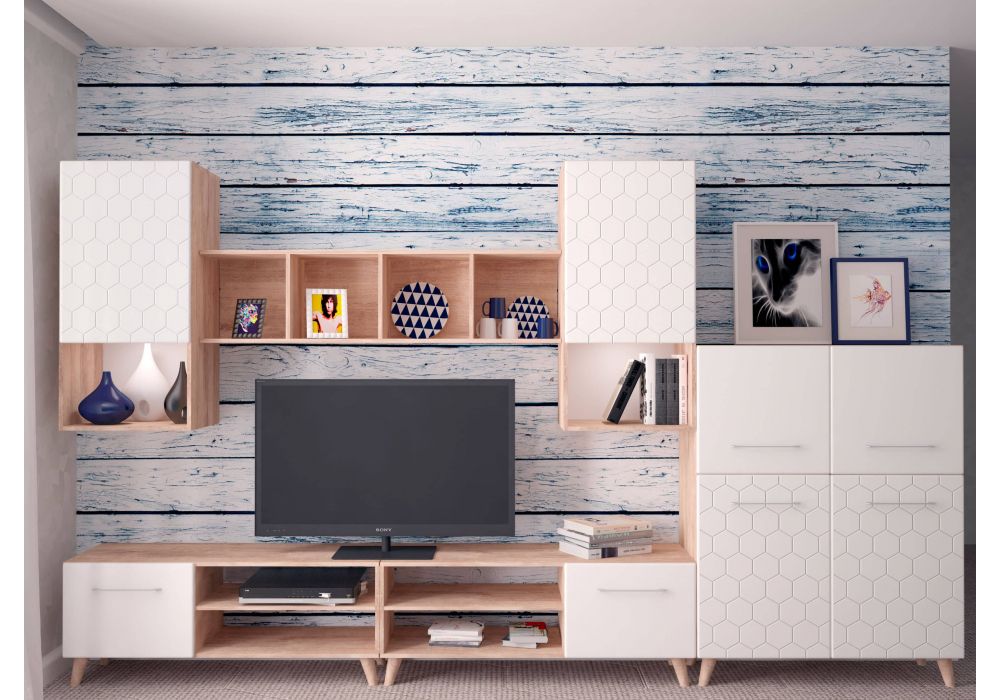 Комод Мариус М-07 дуб баррик / белый матовый