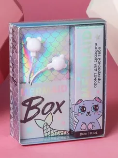 Подарочный набор «Mermaid box»: парфюм (30 мл), наушники вакуумные