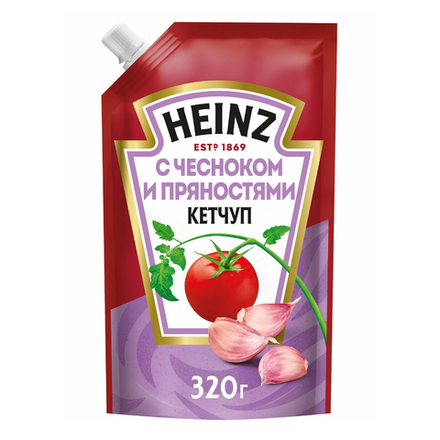 Кетчуп Hienz с чесноком и пряностями 320 гр
