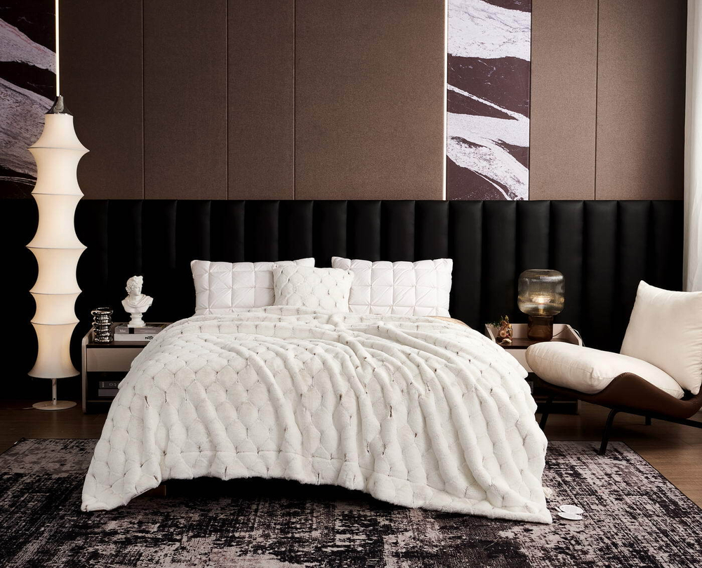 Плед 160x220 Sofi De MarkO Адриана №9 белый