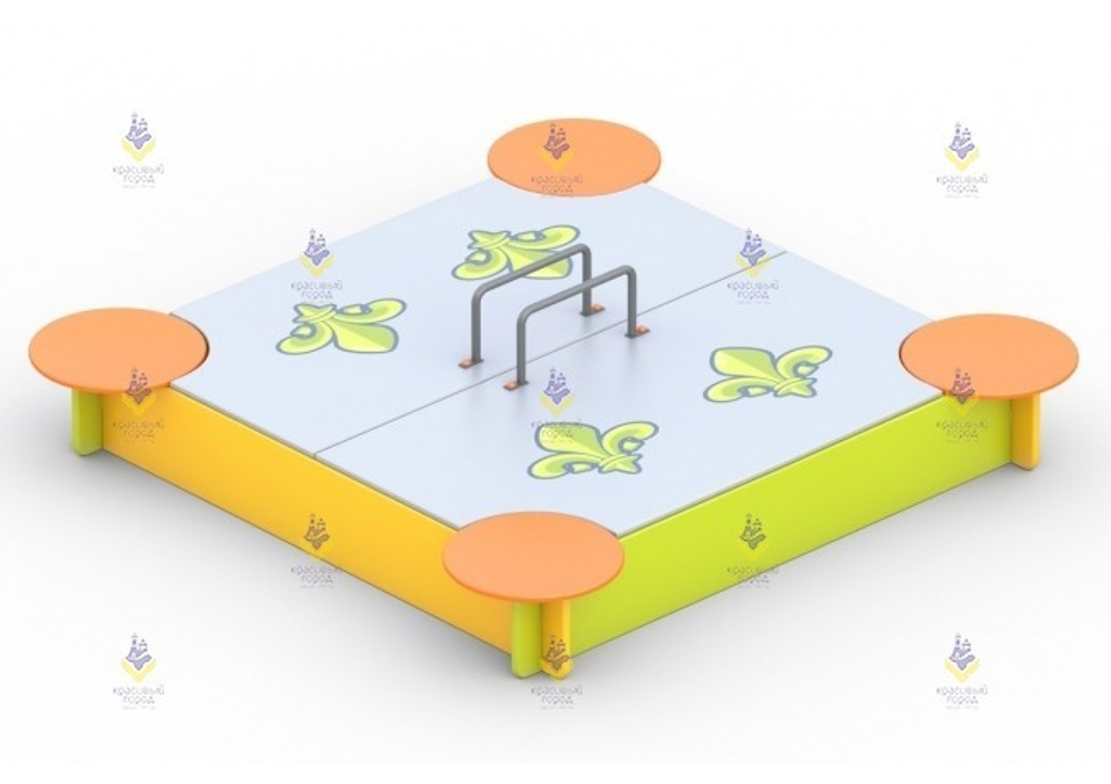 Песочница с дверцами