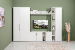 Шкаф для одежды Эйр 13.340, Белый шагрень