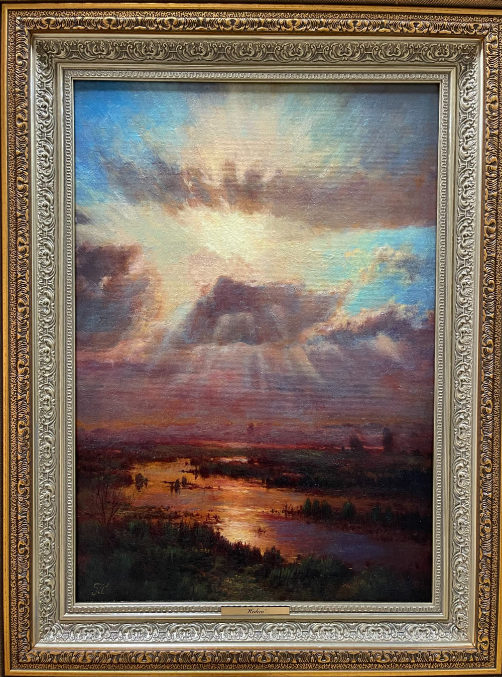 Туманов Семён Исаевич. Небеса. СССР. Холст, жикле.