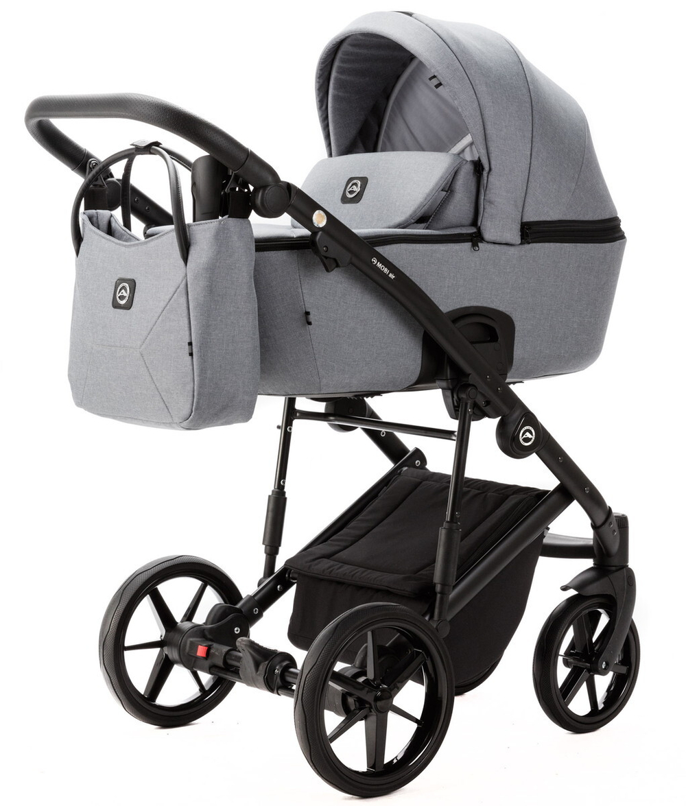 Детская коляска Adamex Mobi New 3 в 1 MN-TK60 СЕРЫЙ