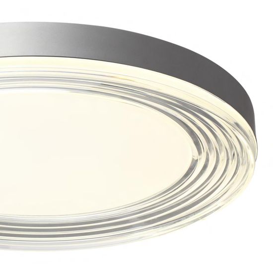 7728/112L MITRA LED SN 541 Светильник металл/акрил/серебро/прозрачный LED 112Вт 4000K D500 IP20 INFINITA