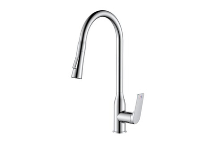 Смеситель для кухни с выдвижной лейкой HAIBA HB73816 хром
