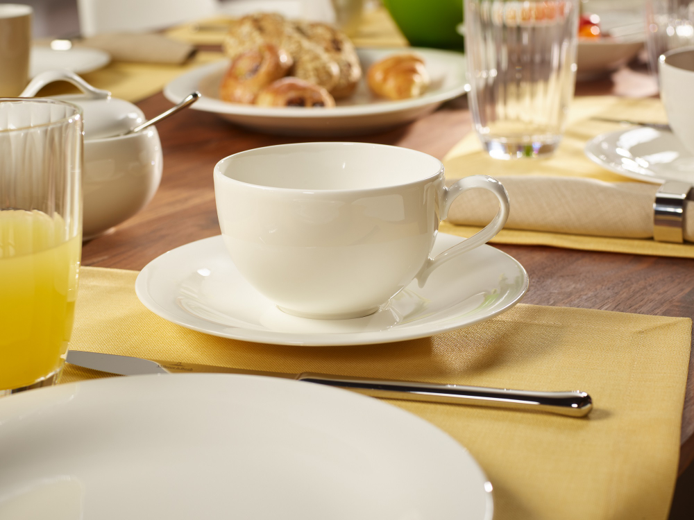 Villeroy & Boch Чашка с блюдцем New Cottage Basic 390 мл для завтрака 10-3460-1240+10-3460-1250