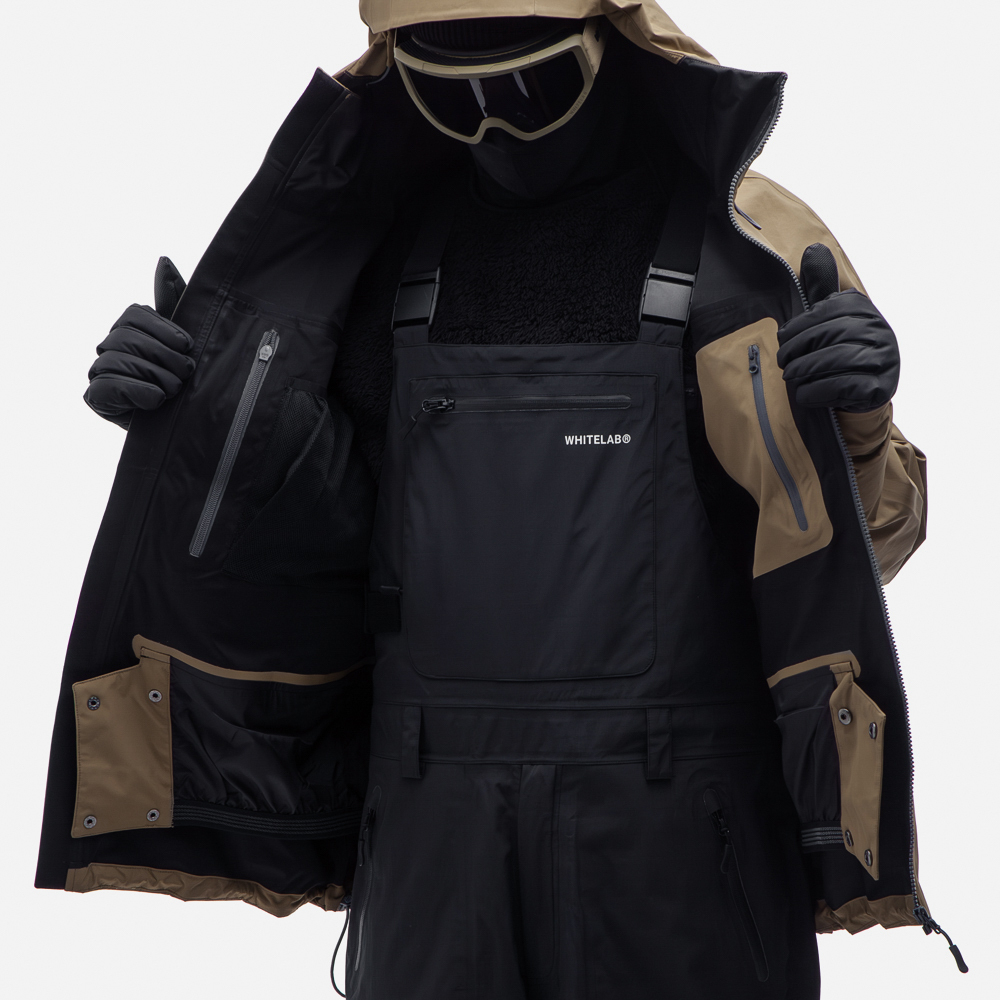 Горнолыжная куртка WHITELAB Jacket IDCLIP-SHELL 3L Olive