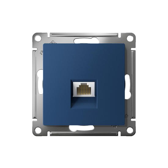 Розетка компьютерная AtlasDesign RJ45 кат.5E механизм аквамарин SE ATN001183