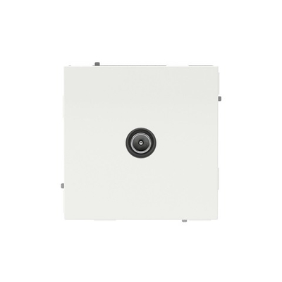 Розетка TV проходная, KANT, белая магнолия