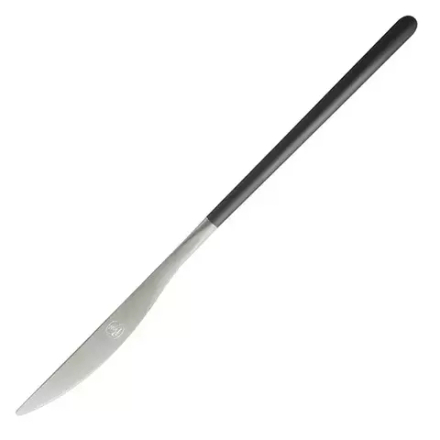 Нож столовый «Киото Блэк» сталь нерж. черный,серебрян