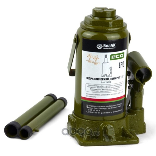 Домкрат гидрав.15 т. выс. 200-385 мм (в коробке) ECO (БелАК)