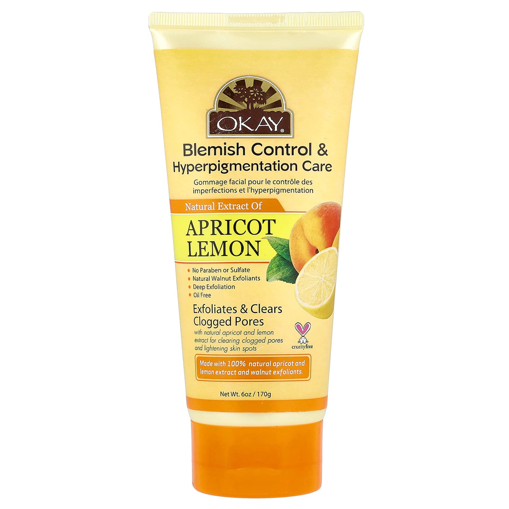 Okay Pure Naturals, Абрикос и лимон, 170 г (6 унций)