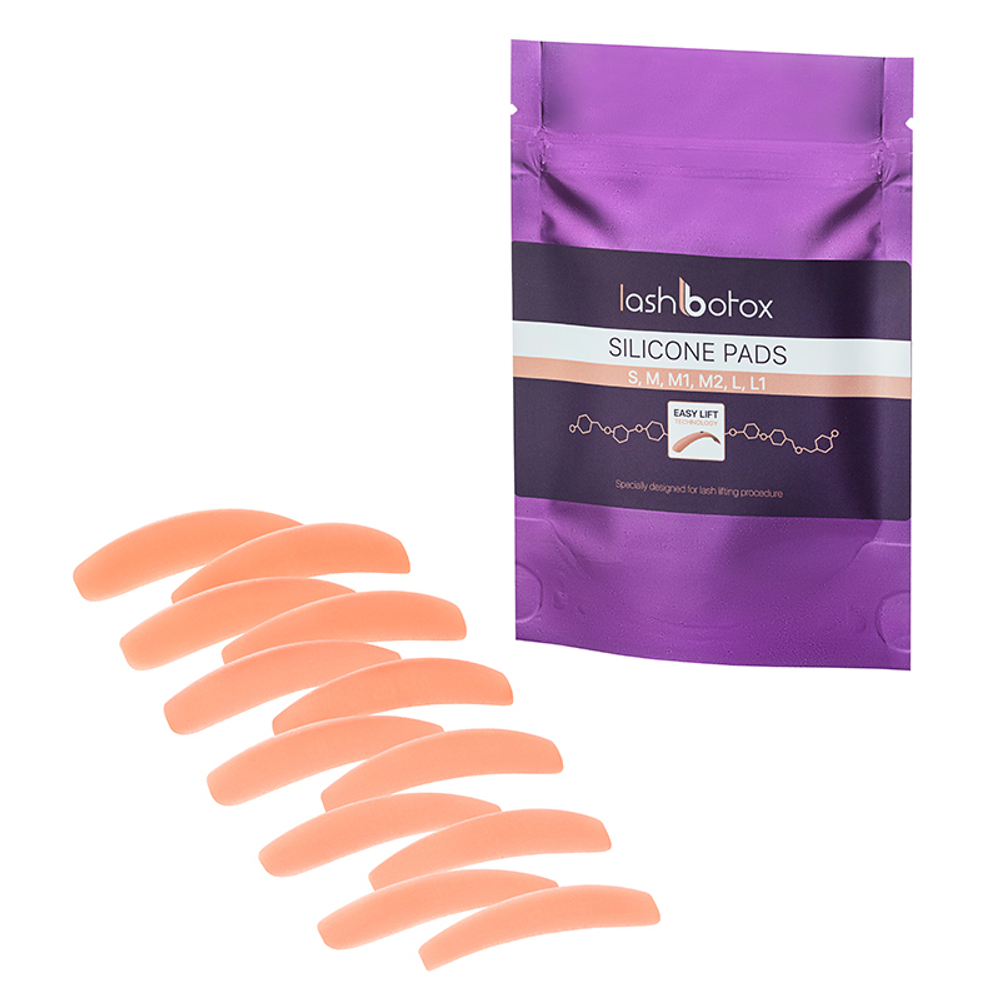 Набор силиконовых форм LashBotox (6 пар), размеры S, M, M1, M2, L, L1