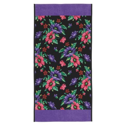 Полотенце 50x100 Feiler Mohn Schwarz Veilchen фиолетовое