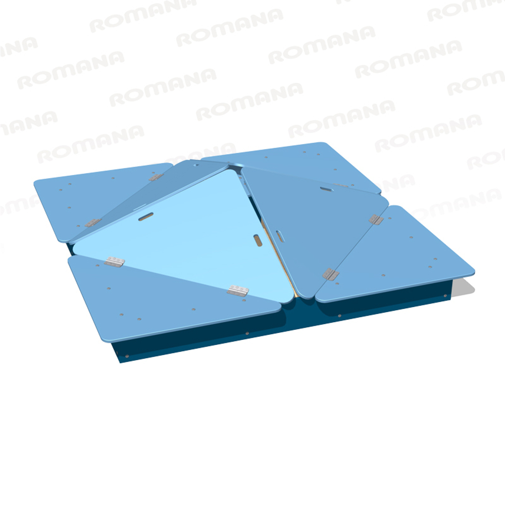 Песочница с крышкой для детской площадки "Кубик" Romana 057.37.00