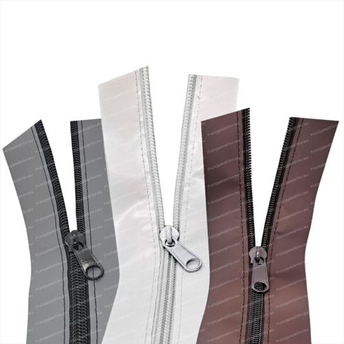 Молния в окантовке для мягких окон