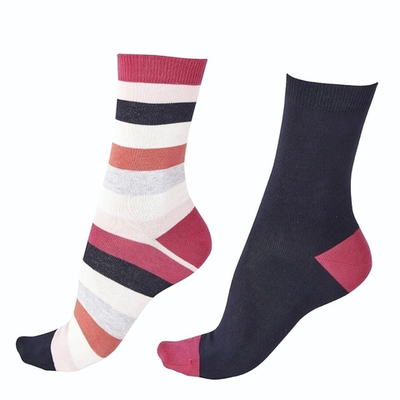 Набор из 2 пар бамбуковых носков (Размер: S-M-L) (Цвет: разноцветный)