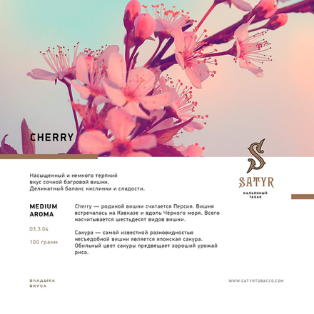 Satyr Cherry (Вишня) 100 гр.