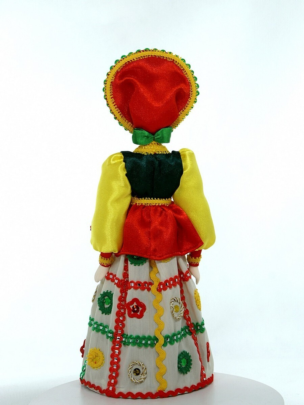 Фарфоровая кукла Боярыня по мотивам дымковской игрушки. Сувенир ручной работы