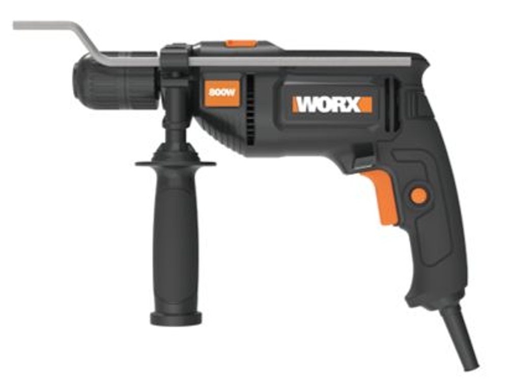 Дрель-ударная WORX WX328 800Вт кейс