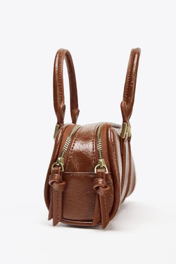 ZARA НЕБОЛЬШАЯ СУМКА-БОУЛИНГ, ОРАНЖЕВЫЙ