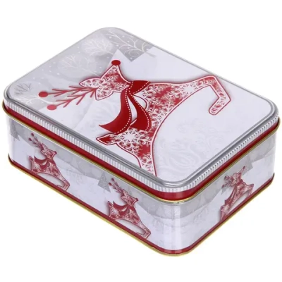 Банка жестяная «Сказочный Олень» 1400мл 18,5*13,2*6,5см