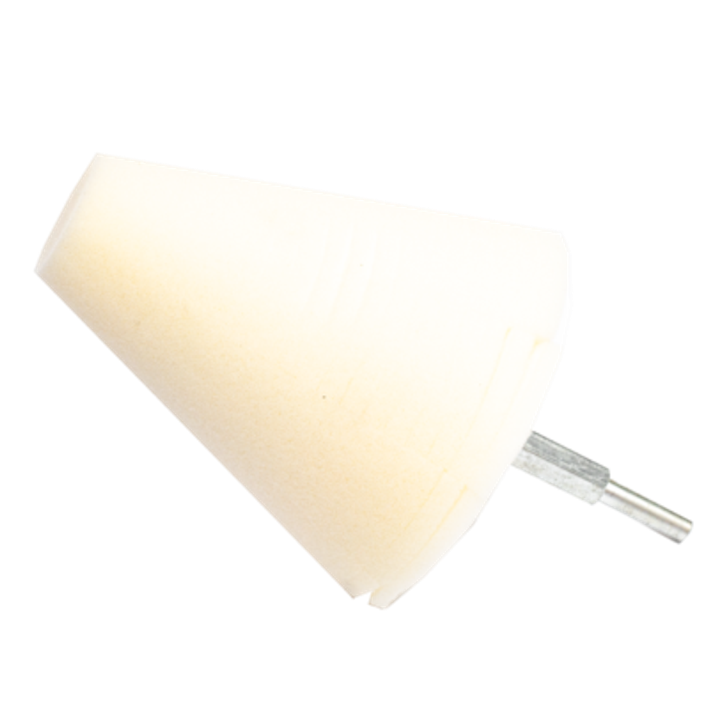 А302 Polishing Cone WHITE 100 мм - Конусный полутвердый полировальник (белый)