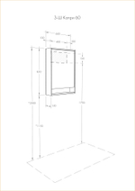 Зеркальный шкаф AQUATON Капри 60