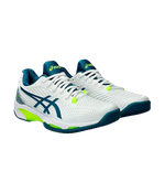 Asics Solution Speed FF Clay Белые-Спокойные бирюзовые кроссовки