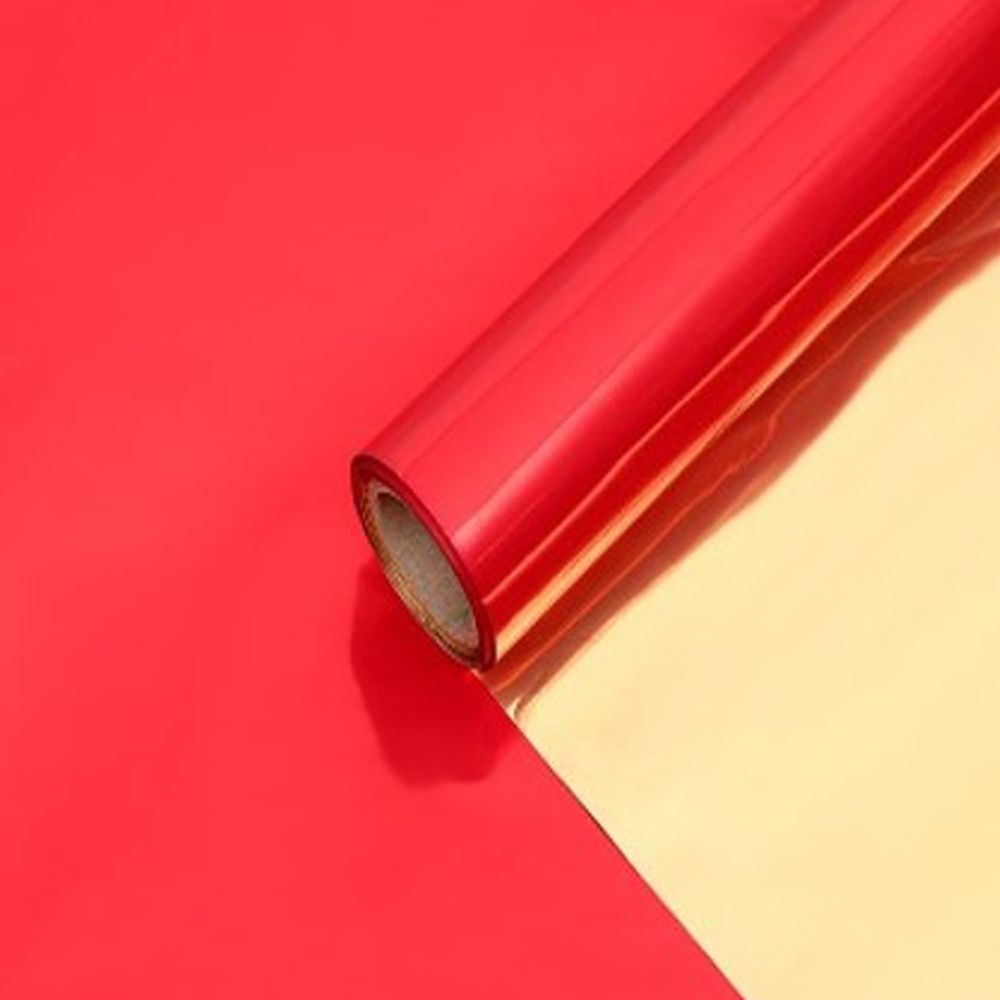 Полисилк (1*20 м) Красный/Золото, 1 шт