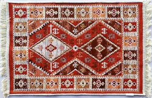 Коврик хлопковый двусторонний KILIM 70439 (кремовый-коричневый)