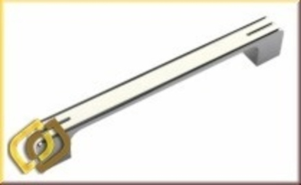 Ручка-скоба L-160мм Хром + Белый 5197  DV