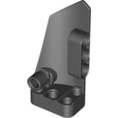 Lego Панельный обтекатель # 4 малый гладкий длинный сторона B (черный) 64391 / 4541325