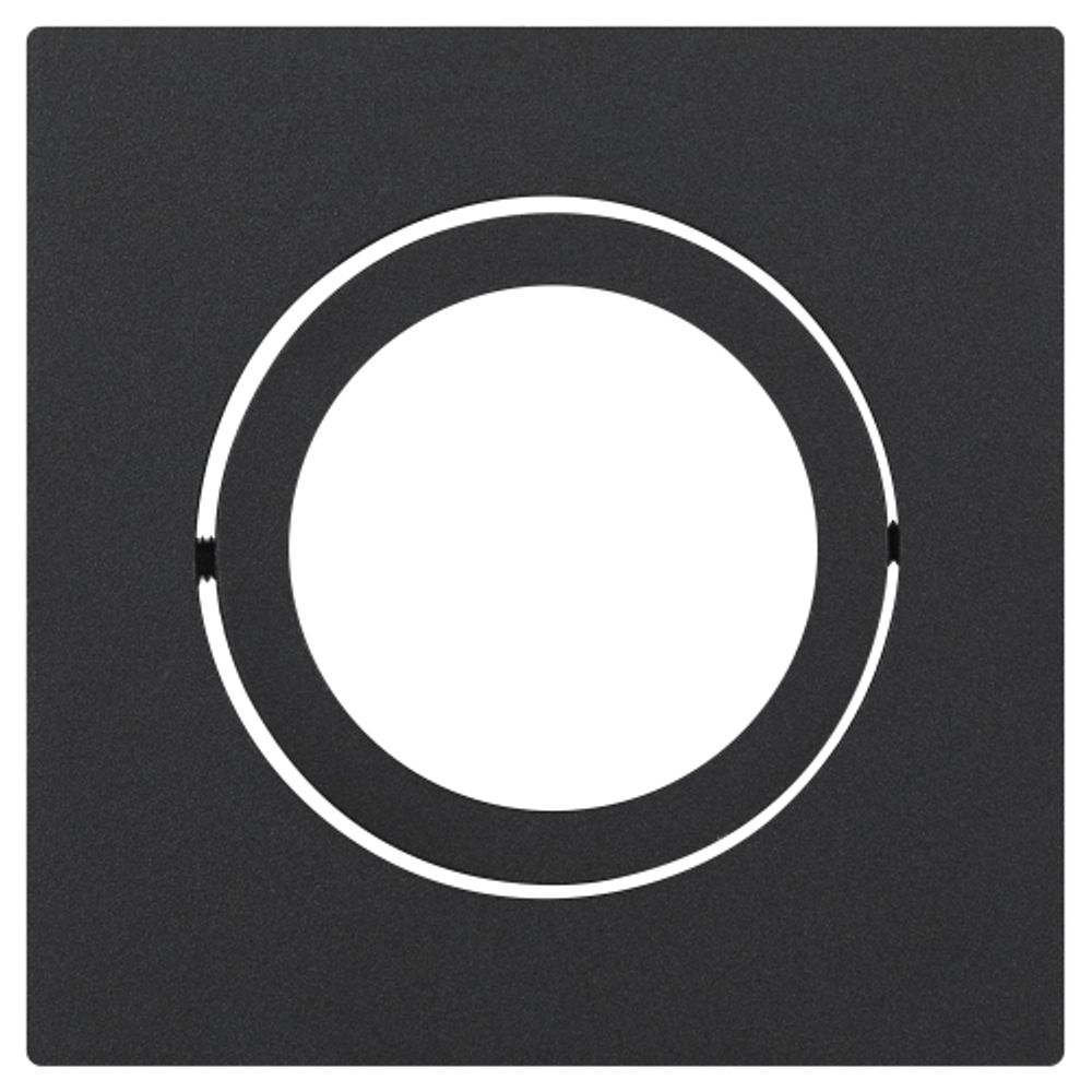 Встраиваемый светильник алюминиевый ЭРА KL87 BK MR16/GU5.3 черный | Алюминиевые встраиваемые светильники