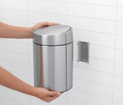 Brabantia - Контейнер для мусора Slide Bin 5л, матовая сталь / артикул   477546  / GTIN 8710755477546
