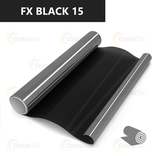 Пленка тонировочная металлизированная с зеркальным эффектом FX Black 15 ControlTek, рулон