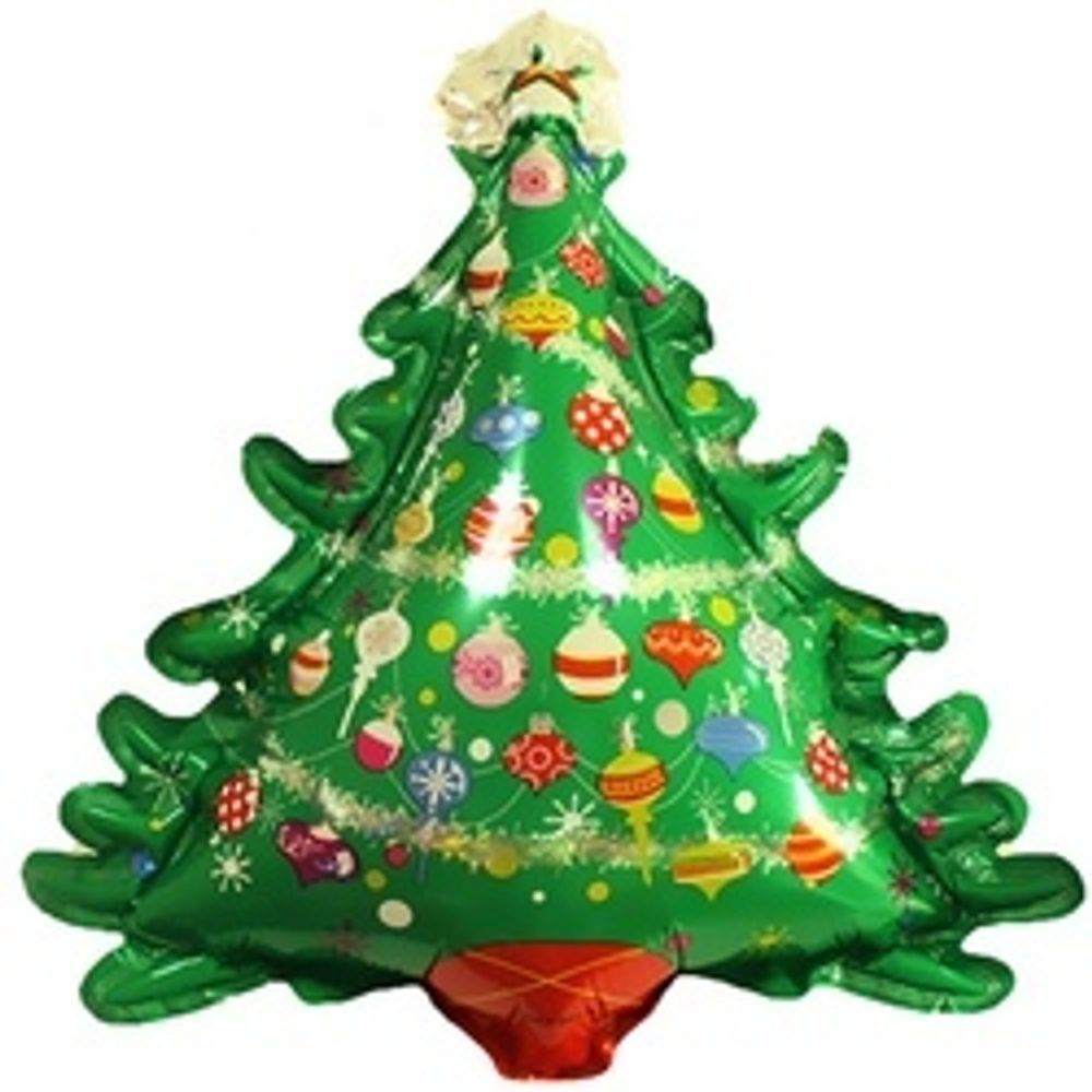 Шар (38"/97 см) Фигура, Новогодняя елка 1 шт.