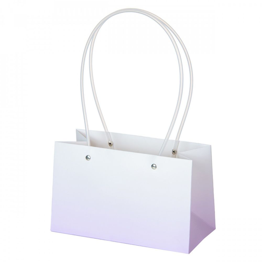 Пакет 22*10,5*13,5см ГРАДИЕНТ СВЕТЛО-СИРЕНЕВЫЙ