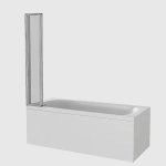 Шторка для ванны Good Door Screen GR4 100 стекло прозрачное/профиль черный матовый