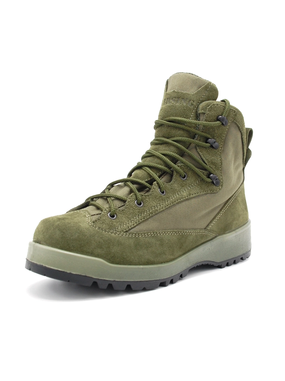 Garsing Frog New Олива 50048 (нат. велюр/нейлон, ПУ+каучук)