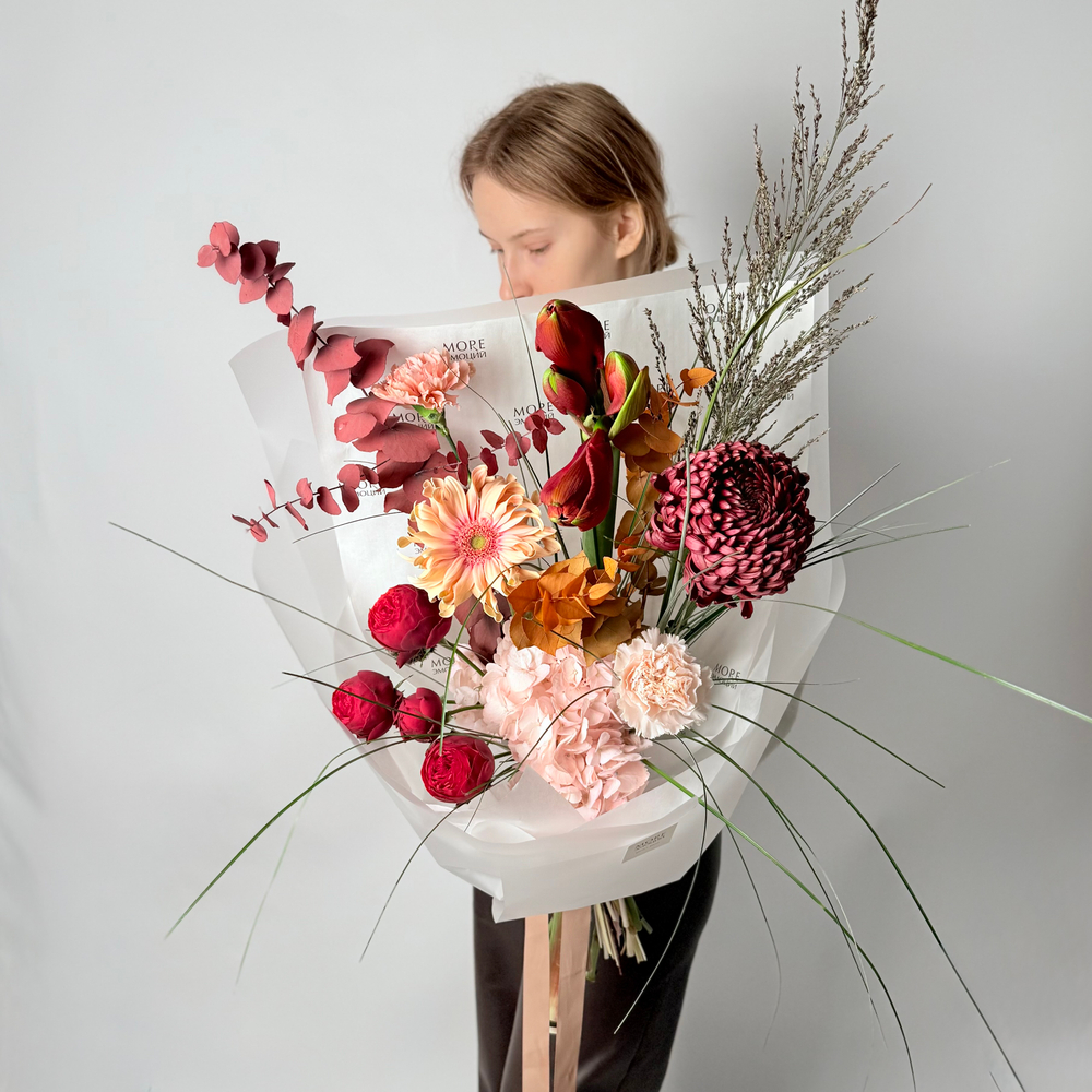 Букет авторский Бархатная заря