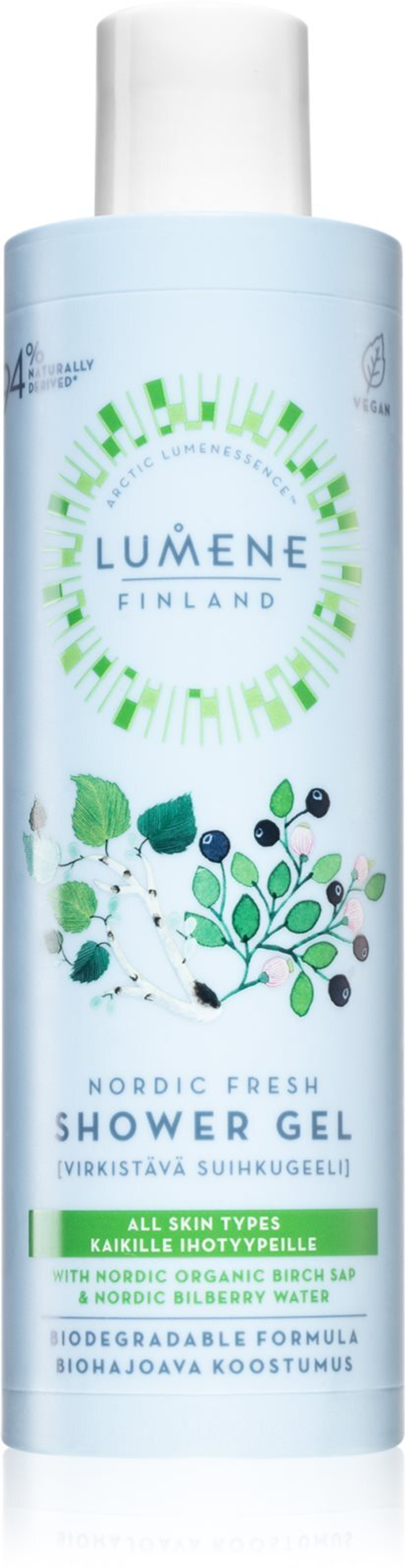 Lumene Nordic Fresh - освежающий гель для душа /   250  ml  / GTIN 6412600828542