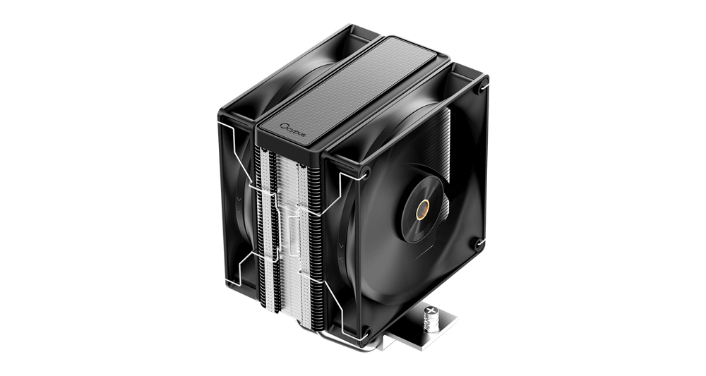 Вентилятор для процессора Ocypus Delta A40 Elite BK Dual Fan TDP 220W 4-pin Intel/AMD Черный