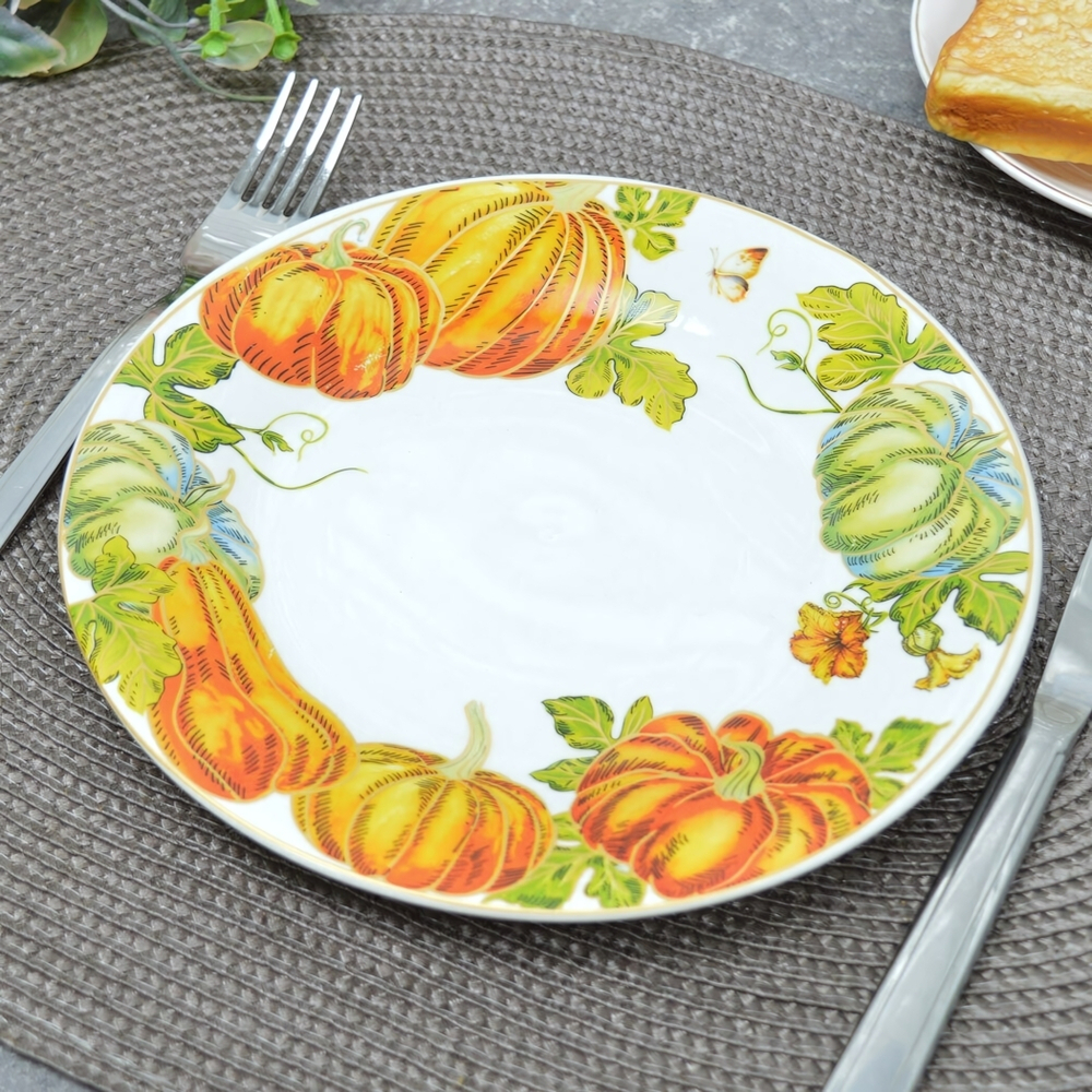 Тарелка десертная 19см Тыквы
