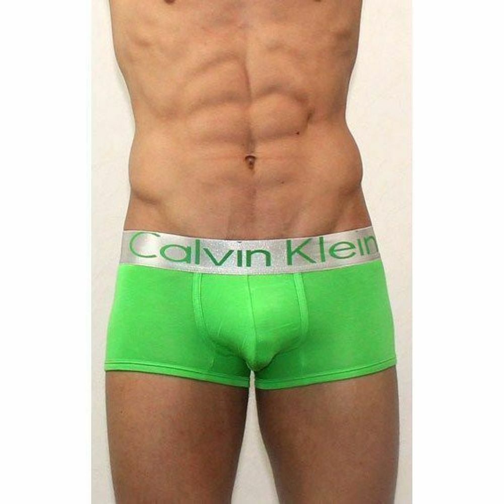 Мужские трусы боксеры Calvin Klein Boxer Steel Green