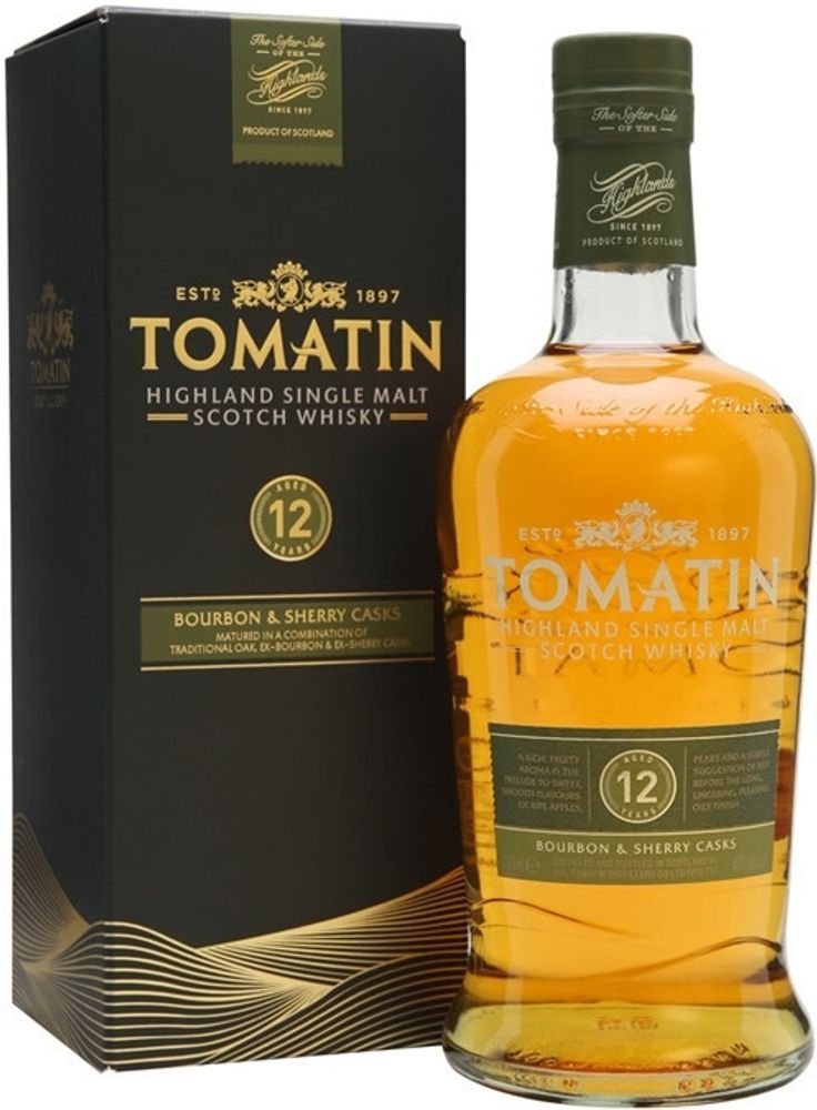 Виски Tomatin 12 Years Old Gift Box, 0.7 л