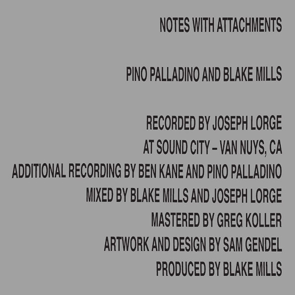 Pino Palladino And Blake Mills / Notes With Attachments (LP)